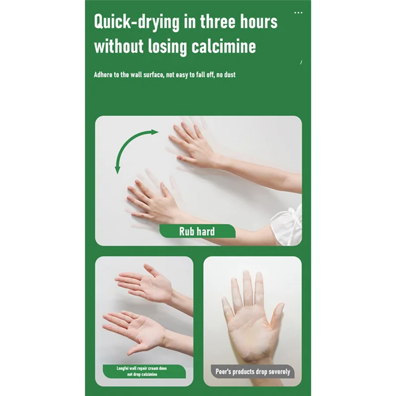 100G Wall Mending Agent Wall Repair Cream With Scraper Paint Green Valid Mouldproof Wall Crack Nail Quick-Drying Patch Restore