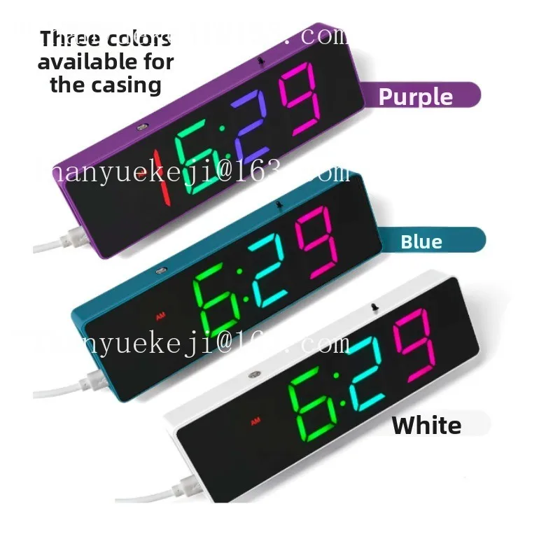Colorful Digital Electronic Clock DIY Kit Dazzling Clock Single-Chip Microcomputer