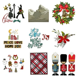 Christmas Decorations Gifts Bells Snowflake Ppendants Metal Cutting Dies Stencil For DIY Scrapbooking Album Paper Cards NEW