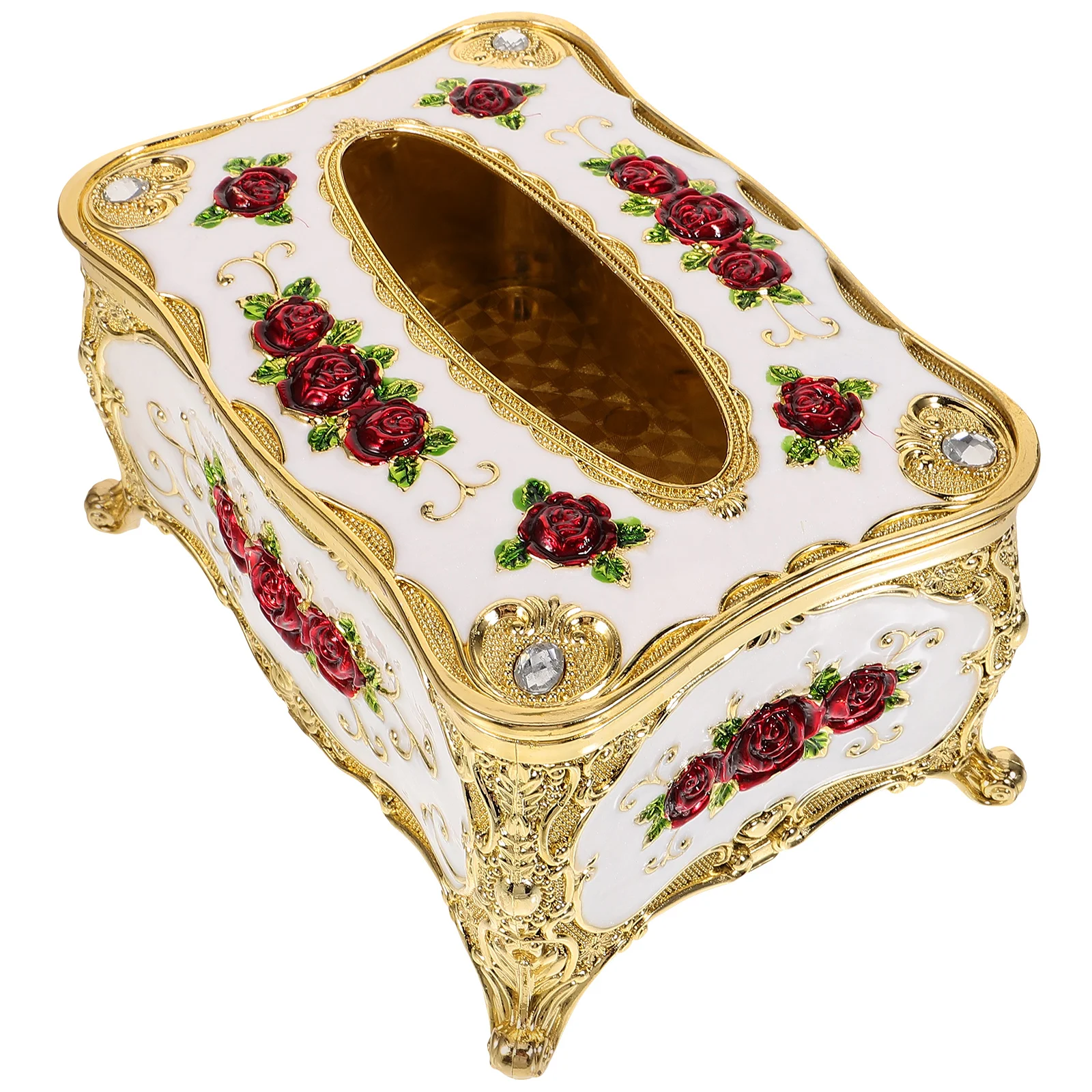 

European Style Tissue Box Cover Acrylic Paper Towel Holder for Home Office Decor Napkin Storage Box Dining Table Living Room