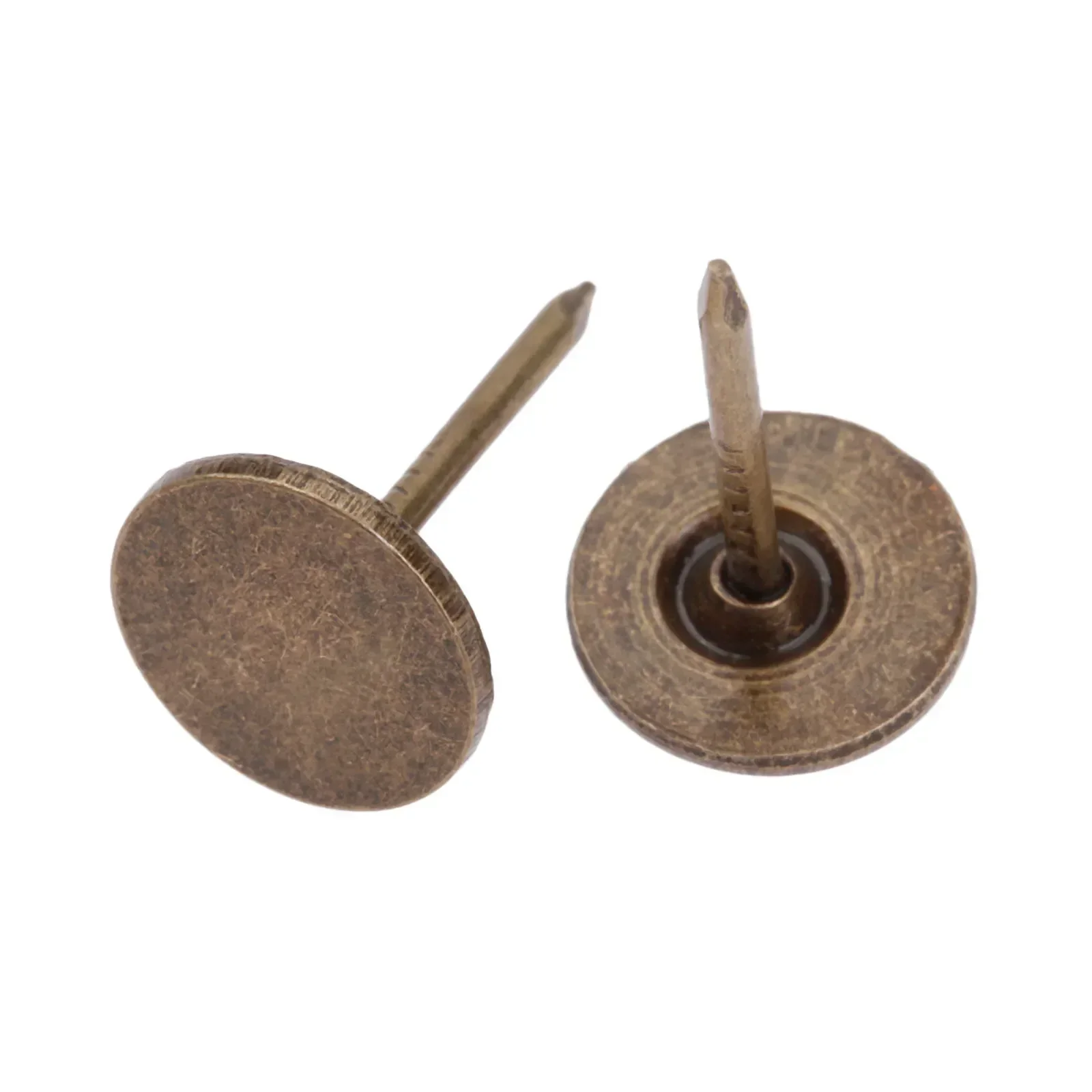 100 pçs ferro 11*17mm antigo bronze estofamento unhas tambor jóias caixa de madeira móveis sofá porta de madeira tachas decorativas parafuso prisioneiro