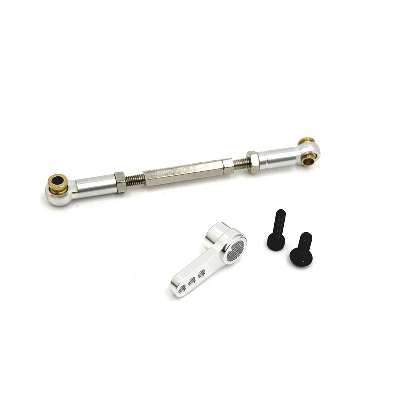 Suitable for Meijiaxin H12Y H12Y+ RC Car Metal Steering Gear Pull Rod, Steering Gear Arm, Easily Damaged Parts Upgrade