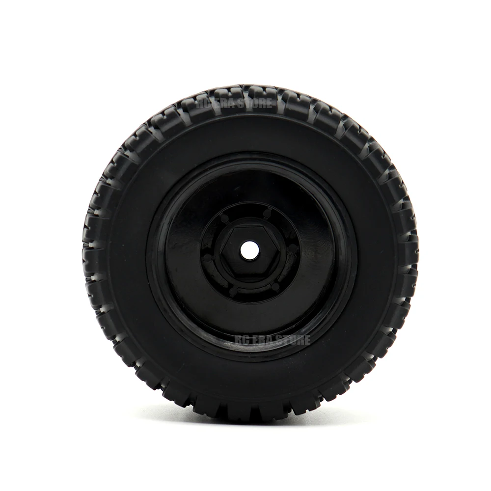Pneus RC hexagonaux en caoutchouc de 12mm 6035 pour SCY 16101, 16102, 16103, 16106, JJRC Q130, roues de voiture tout-terrain RC, pièces de mise à niveau