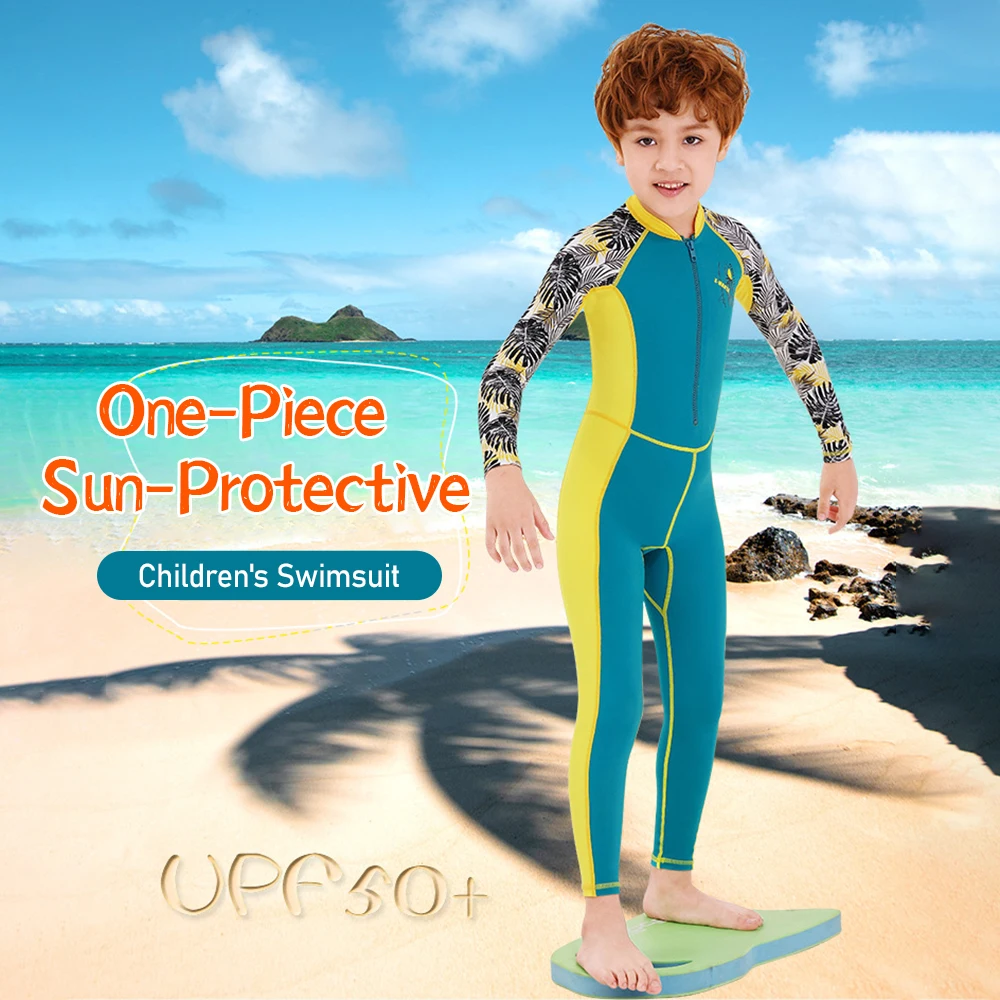 Kid Wetsuit One Piece Swimsuit Sun-Protective Quick-Drying Anti-Wear Anti-Scratch Properties