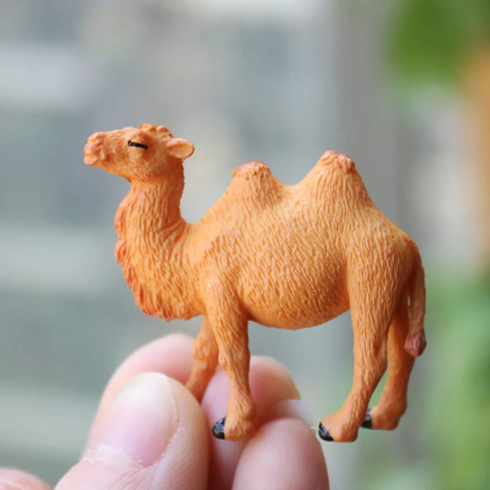 

5 Pcs Miniature Camel Craft Resin Figurines Animal Decoration Desktop Adornment Tabletop Accessories Gardening DIY Plants nament