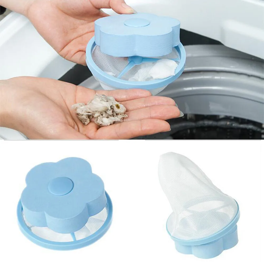 Washer Filter Bag Mesh Filtering Hair Removal Floating Pet Fur Lint Hair Catcher Hair Stopper Remover Laundry Cleaning Bag Tpols