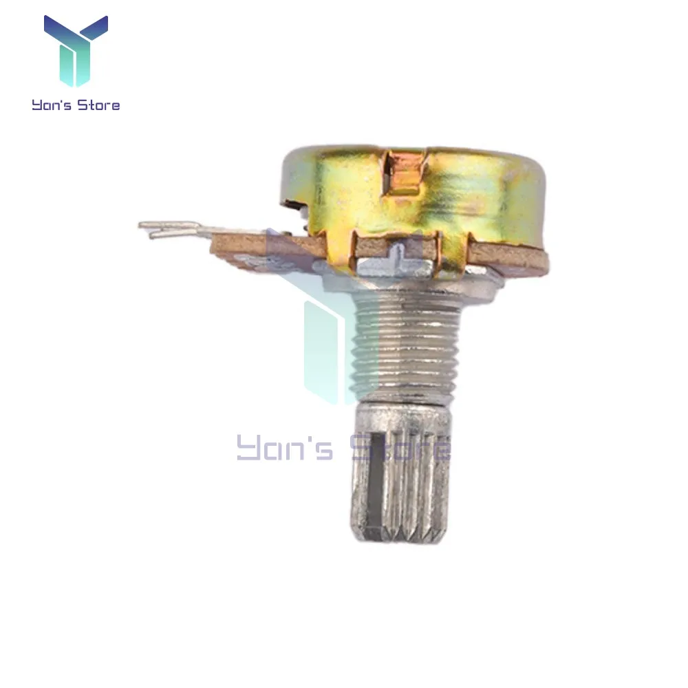 1 chiếc/5 chiếc chiết áp xoay wh148 3pin b10k điện trở 15mm một lớp với đai ốc và vòng đệm điện trở côn tuyến tính 1M ohm