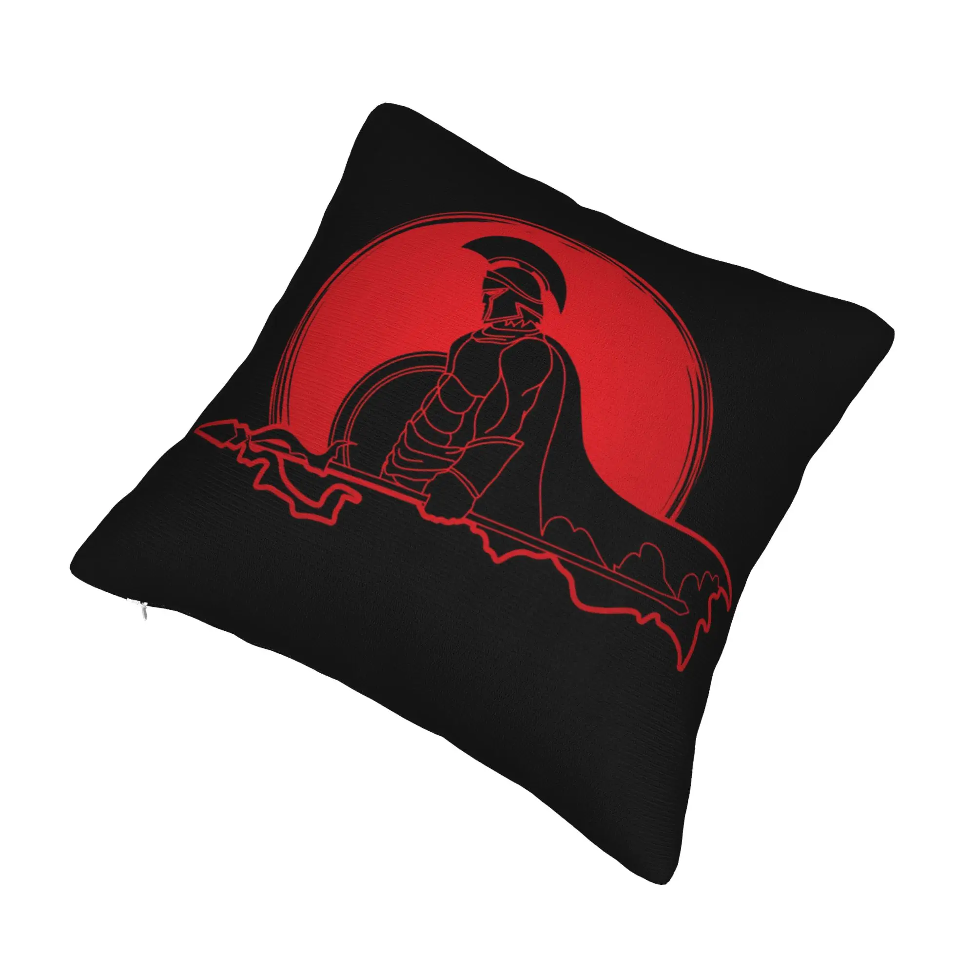 Spartan Warrior Sparta Spirit Pillow Case 40x40cm Decor Home  Nordic Cushion Cover Velvet Pillowcase