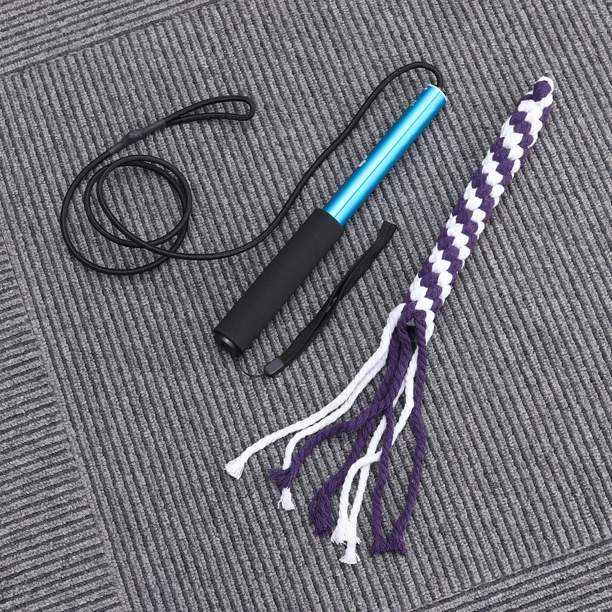 أداة تمرين الذيل التفاعلية القابلة للتمديد مقاس L باللون الأزرق وأداة تدريب ألعاب الجرو التفاعلية