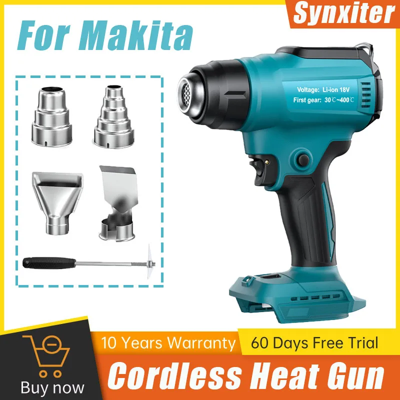 thumbnail image 2 of Cordless Heat Gun For Milwaukee M18 - 1022°F Hot Air Gun With 5 Nozzles 2 of 6