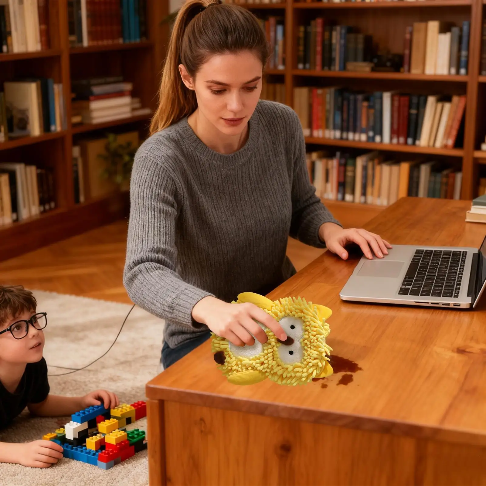 

Fuzzy Ball Hand Towel Owl Design Absorbent Rag Hangable Chenille Quick Dry Hand Towels For Bathroom For Hotel Home Kids Adults