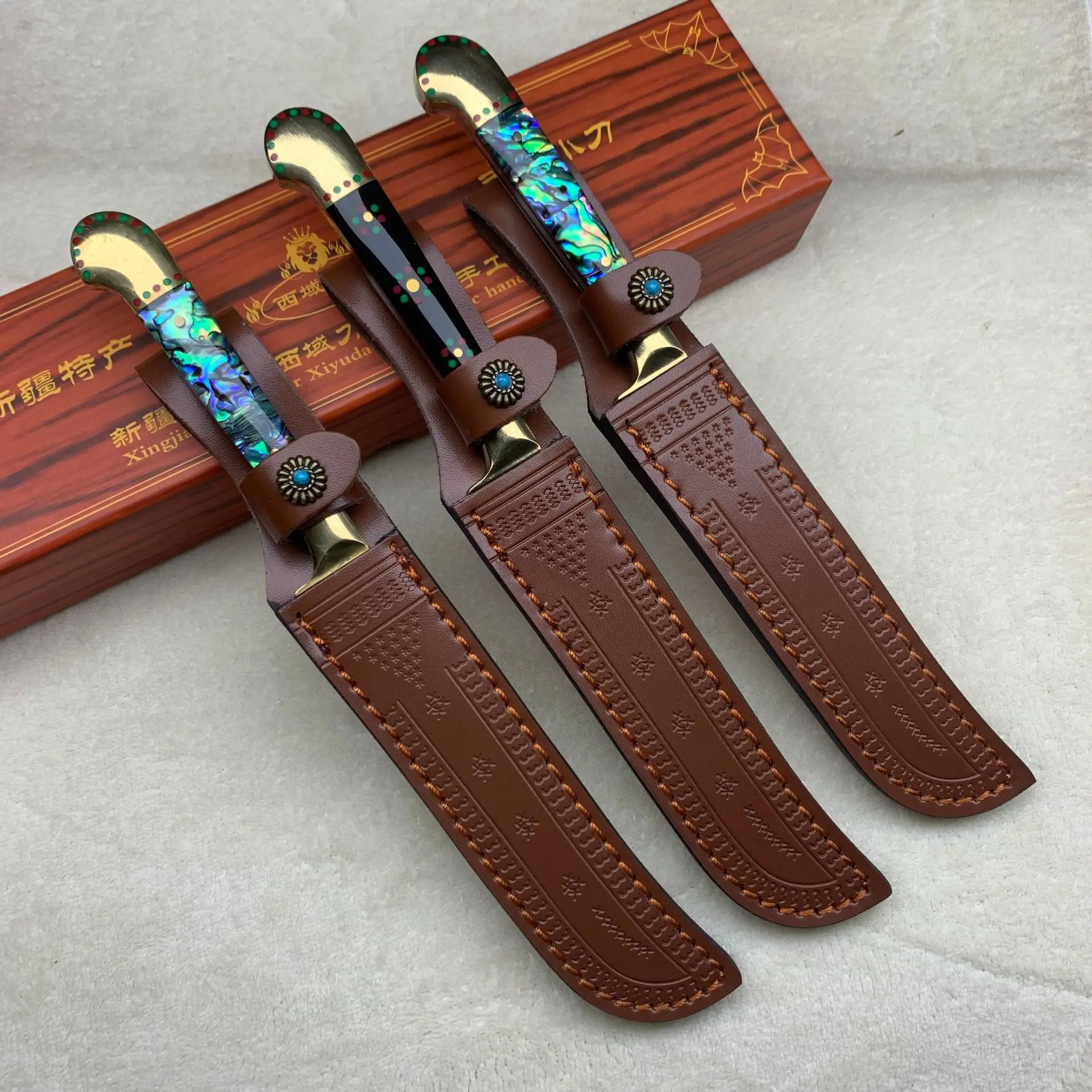 Damascus Meat Slicer Multifunctional Outdoor Meat Eating Knife Sharp Household Fruit Knife