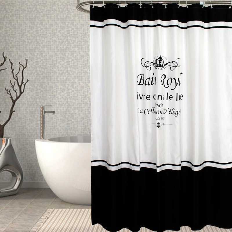 Waterproof shower curtain 240*200CM spinning polyester shower curtain bathroom toilet door curtain