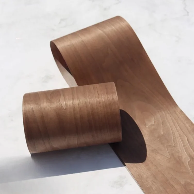 

5pcs Black Walnut Veneer Hand-decorated Sound Box furniture Veneer Wallboard Wood veneer L:2.4Meters Width:15cm T:0.2mm