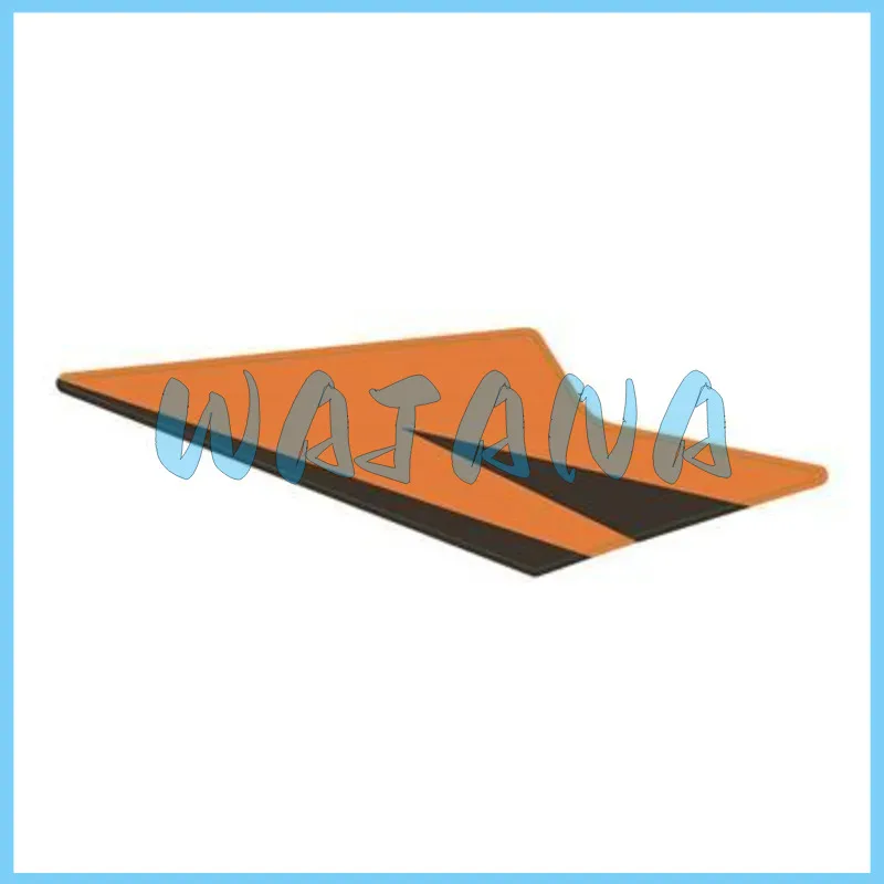 Kd150-u1 Fuel Tank Left / Right Upper Cover Sticker (black Orange/high Viscosity) 1210312-530000 / 1210312-531000