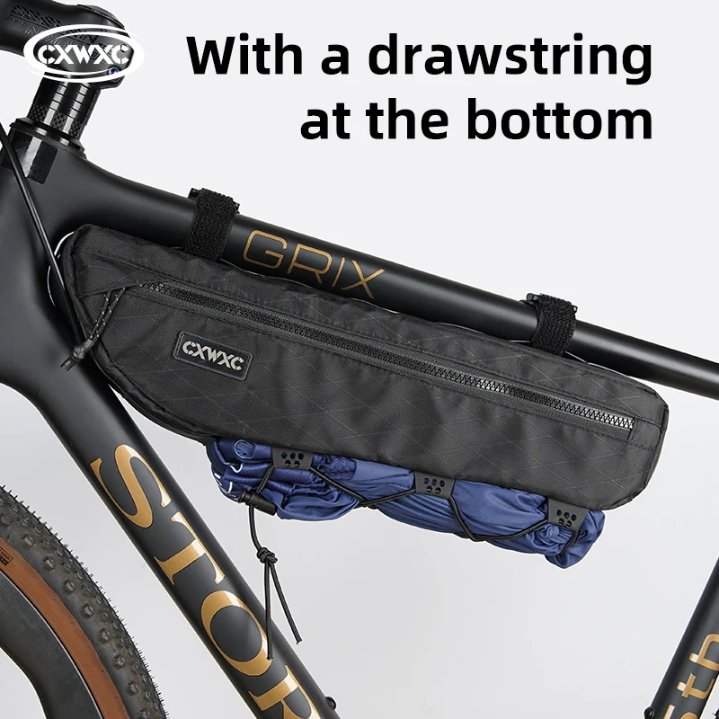 CXWXC Road Bicycle Extened Frame Bag Bike Front Pack Top Bottom