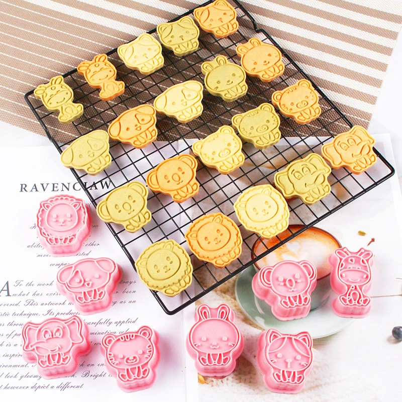 Cartoon Animal Cookie Cutters Cookie Cutters DIY Cartoon Transportation Biscuit Mould Ship Plastic Baking Mould Cookie Tools