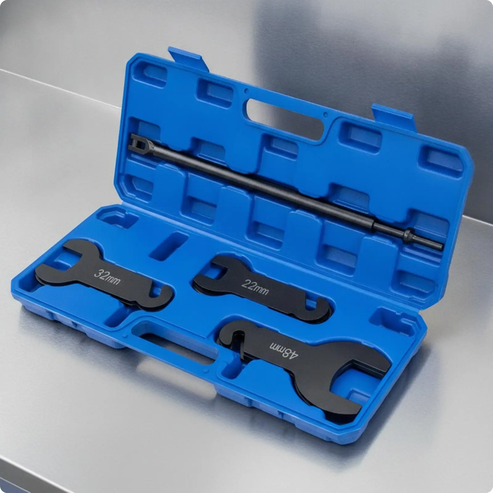 Automotive Fan Wrench Carbon Steel Pneumatic Clutch Removal Tool Set with 22 32 48 Mm Heads for Garage Engine Repair