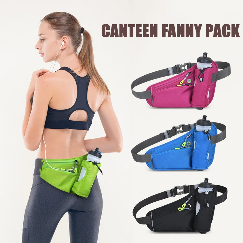 Running Waist Bags for Long-distance Runners Hikers Water Bottle Outdoor Sports Fitness Cycling Belt  Phone Pouch