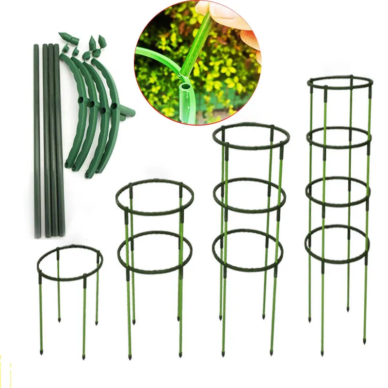 

20pcs Garden Tool Plant Support Cage Plie Stand for Flowers Greenhouse Arrangement Rod Holder Orchard