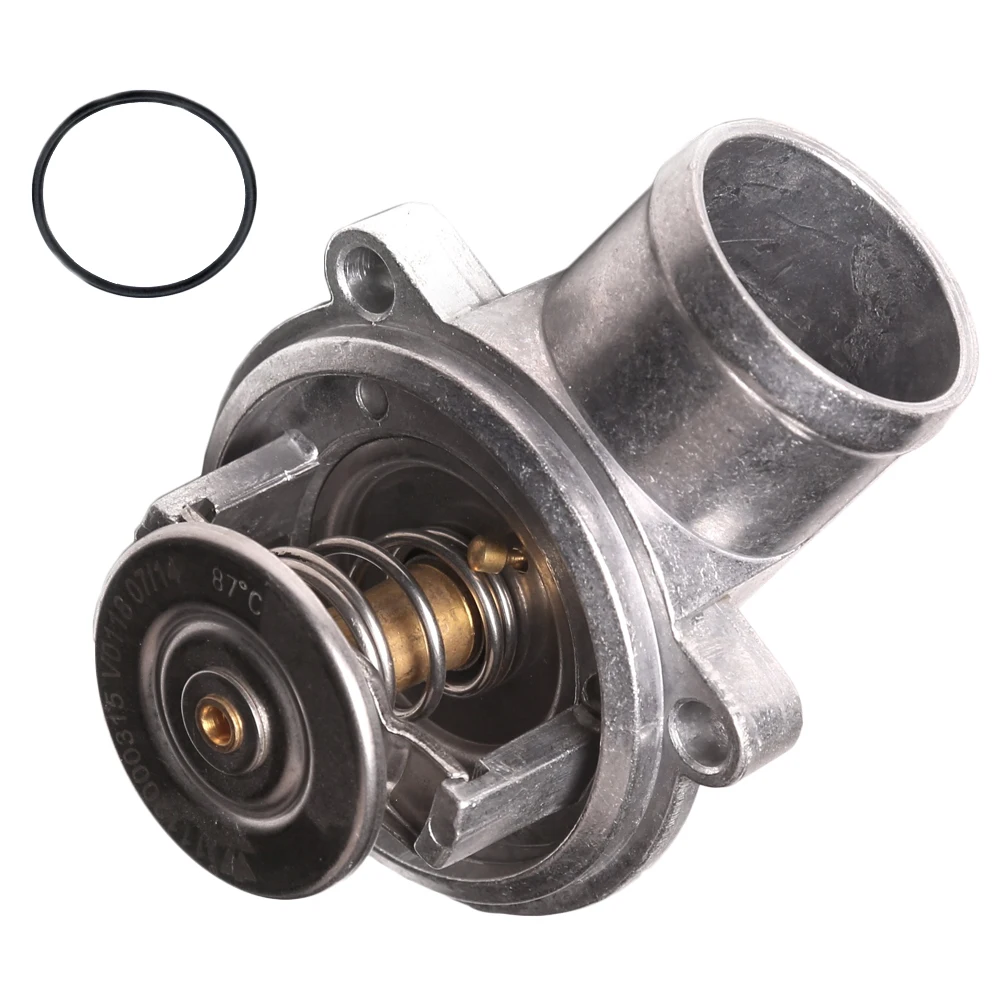 1pc Coolant Thermostat Housing with O-Ring 1112000315 for MERCEDES BENZ C-CLASS (W202) 1993 1994 1995 1996 1997 1998 1999 2000