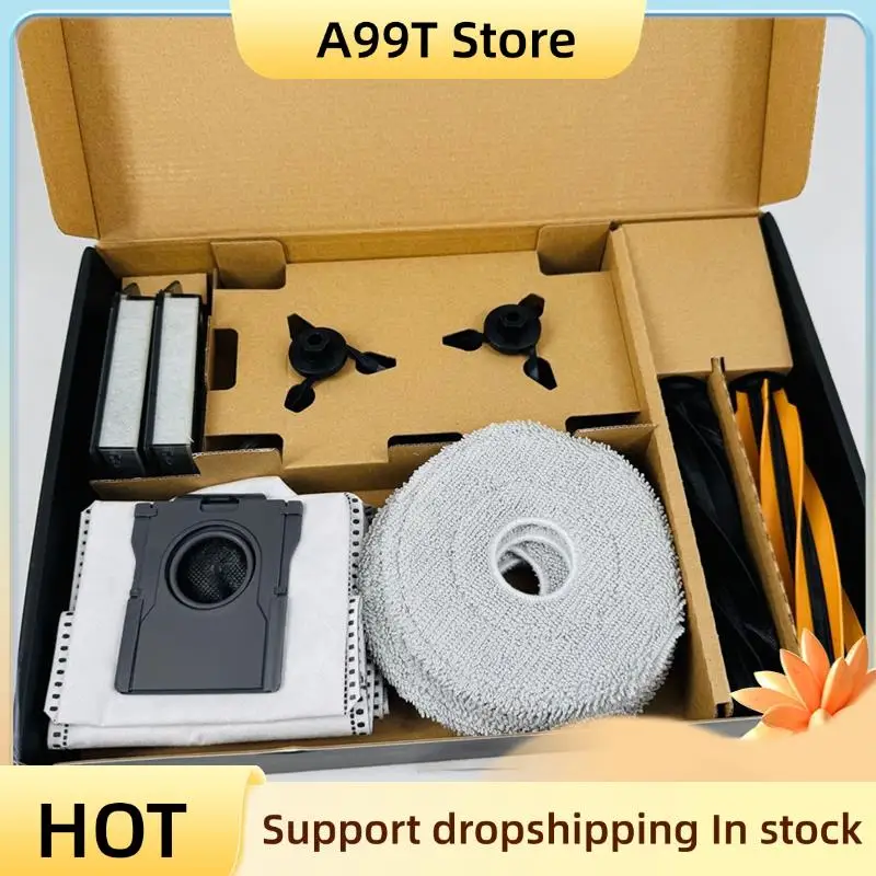 

A99T For Dreame Mova P60/P60 Pro Sweeping Machine Cleaning Kit Double Roller Brush/ Side Brush/ Filter /Dust Bag /Mop Rag