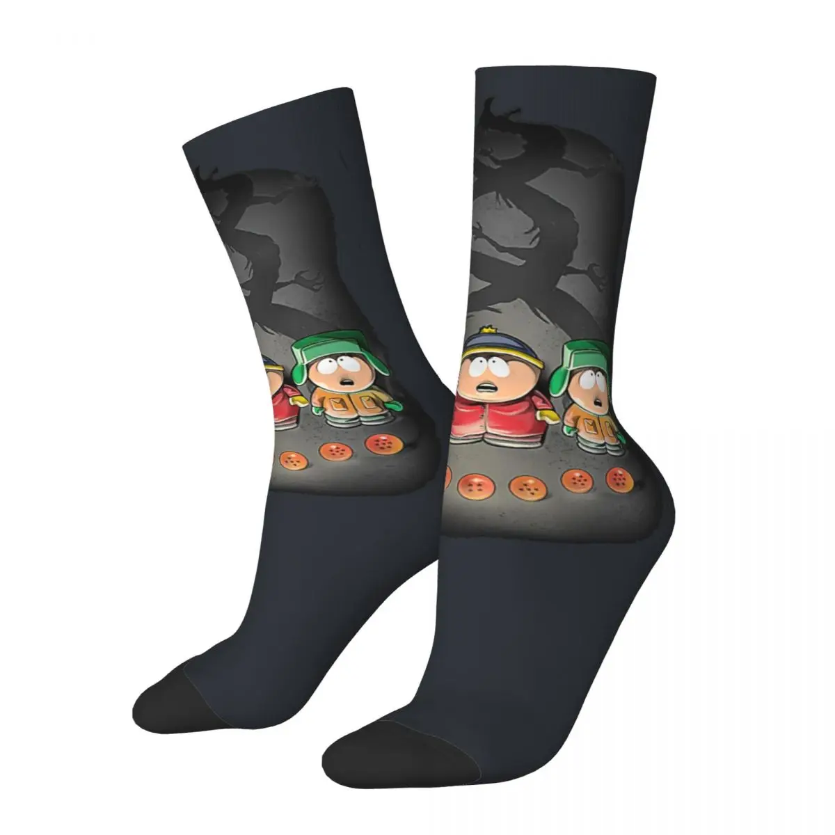 S-South Parkk Men's graphic Socks Vintage Harajuku S-South Parkk Hip Hop Novelty Seamless Crew Sock Gift Printe official-website