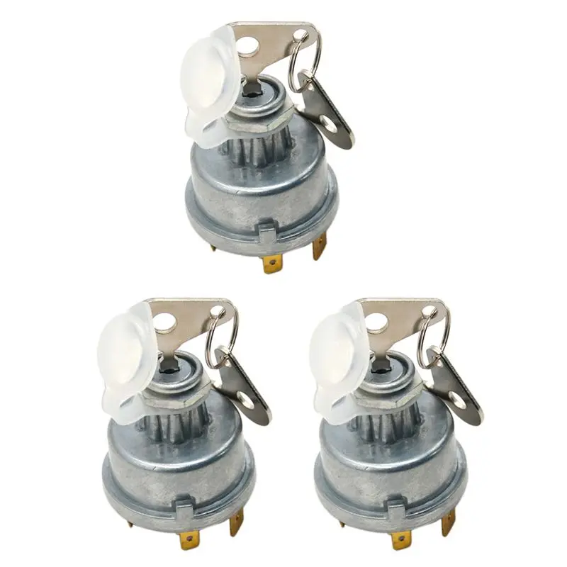 A48P-3X Universal Tractor Plant Ignition Switch With Keys Ignition Starter For 128SA Massey Ferguson 30 275 Case JCB 35670