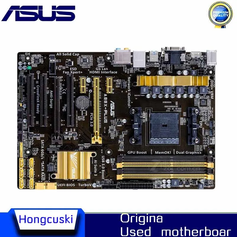 FM2+ For ASUS A88X-PLUS Used original motherboard Socket FM2+ FM2 DDR3 64G A88X Desktop Motherboard