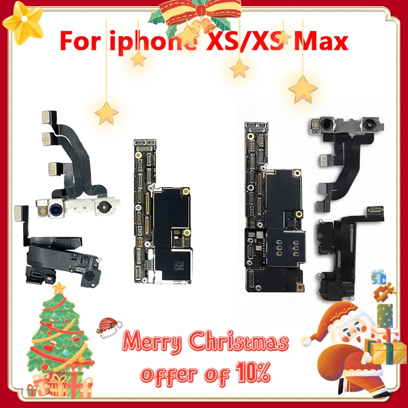 Free Shipping 100% Original Support Update Plate for iPhone X XS MAX XR Motherboard with full chip Main Logic board Clean iCloud