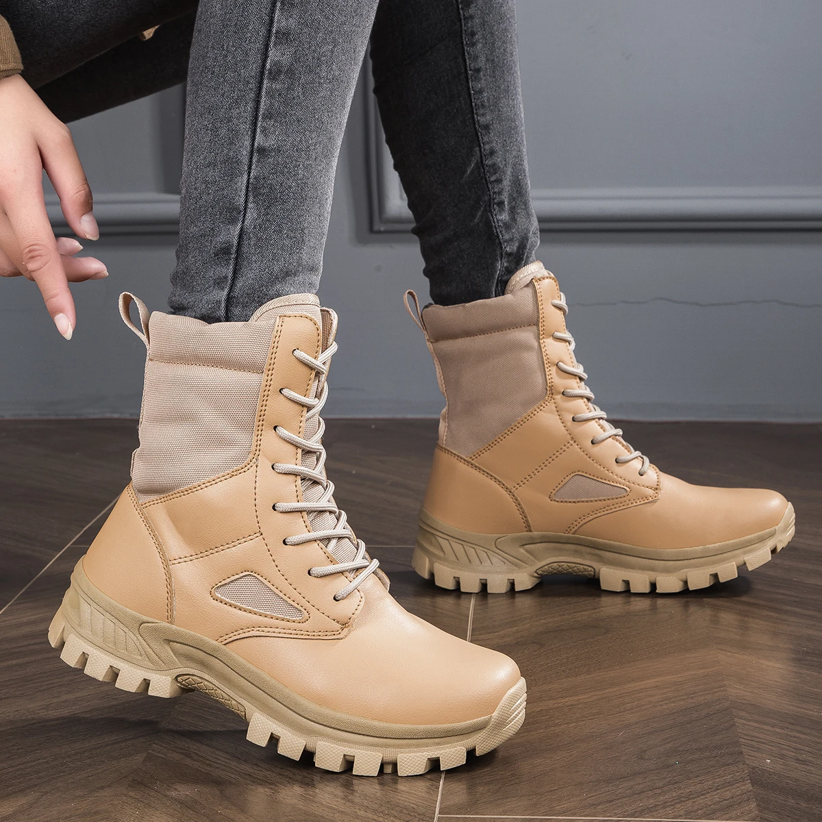 

Женские уличные кроссовки, походная обувь, беговые ботинки с высоким берцем