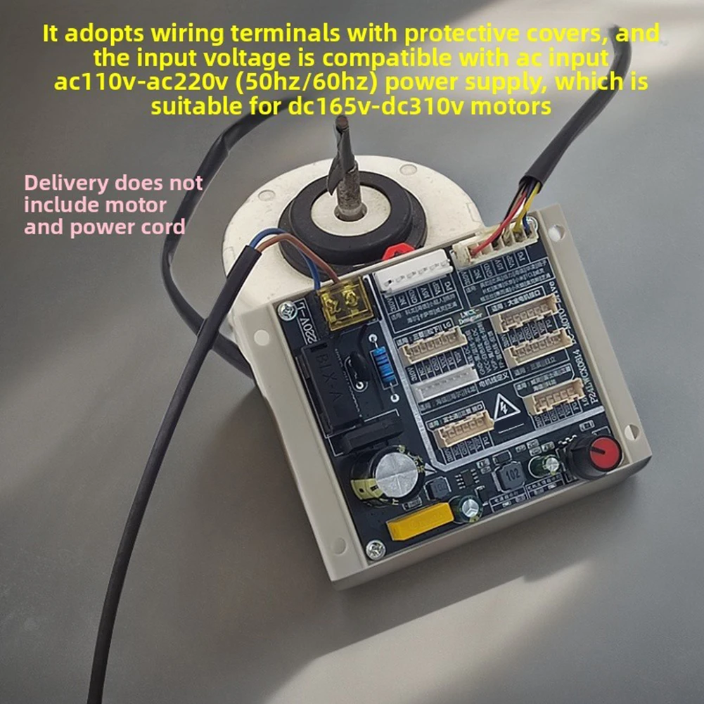 Brushless Motor Test Module for Five-Wire DC Fans with AC110V AC220V Input Compatibility and 0-100% Adjustable Speed Range