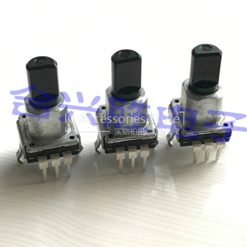 

3PCS EVEJB Rotary Encoder EC12 Type Smooth Feel Without Positioning 20 Pulses Shaft Length 15MM