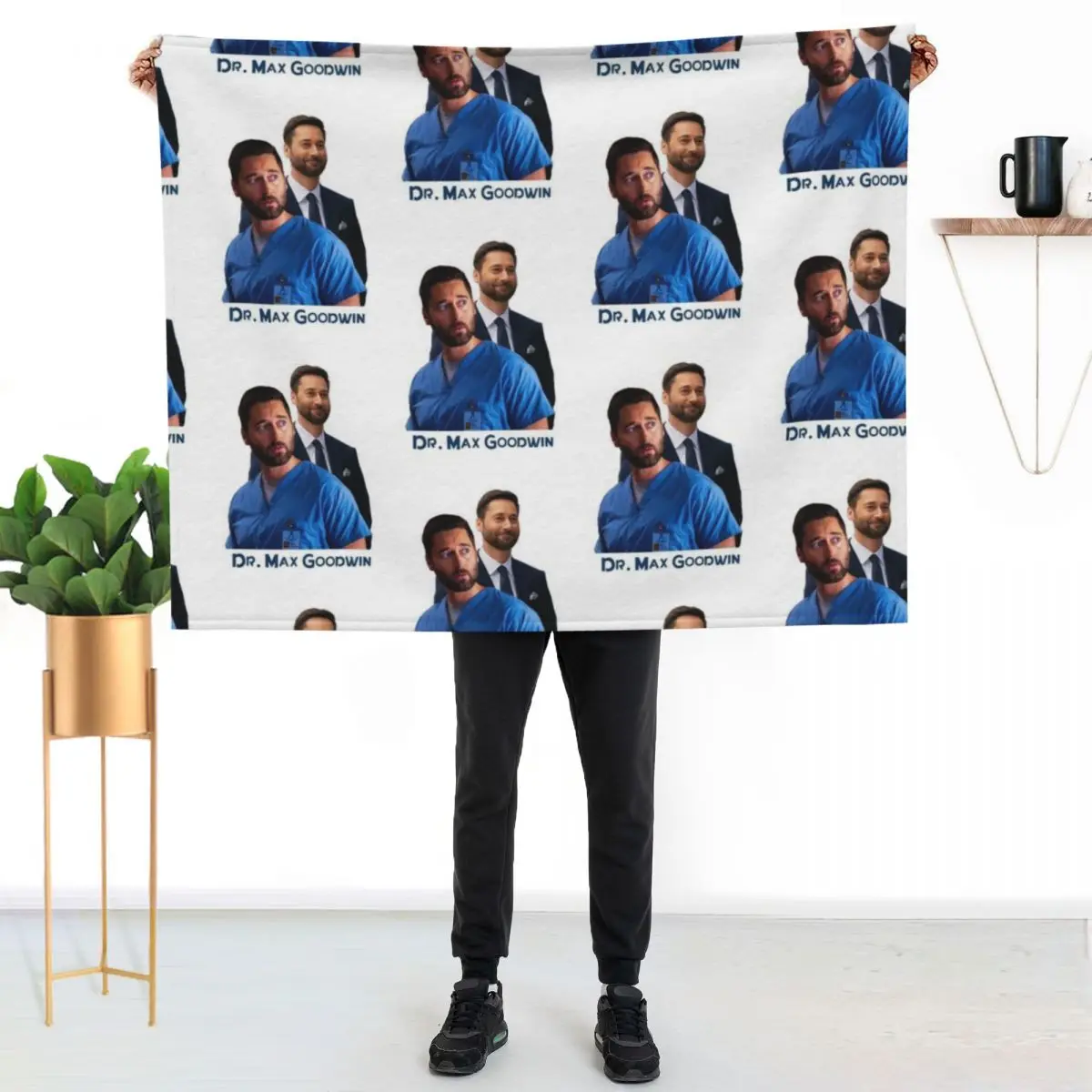 New Amsterdam Tv Show Dr Max Goodwin Poster Throw Blanket christmas gifts Baby Luxury Plush valentine gift ideas Polar Blankets