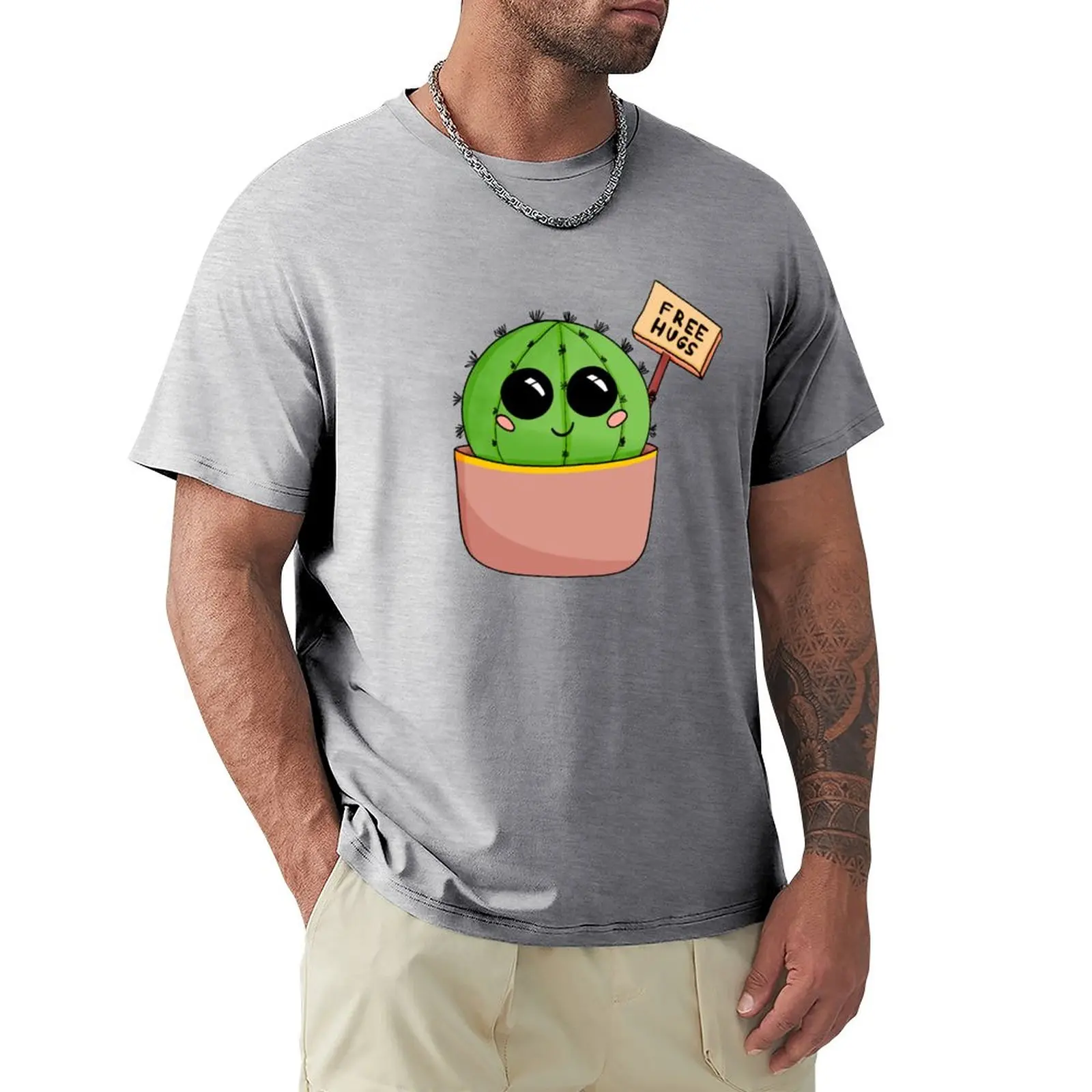 

Free Hugs Cactus T-Shirt summer clothes aesthetic clothes mens big and tall t shirts