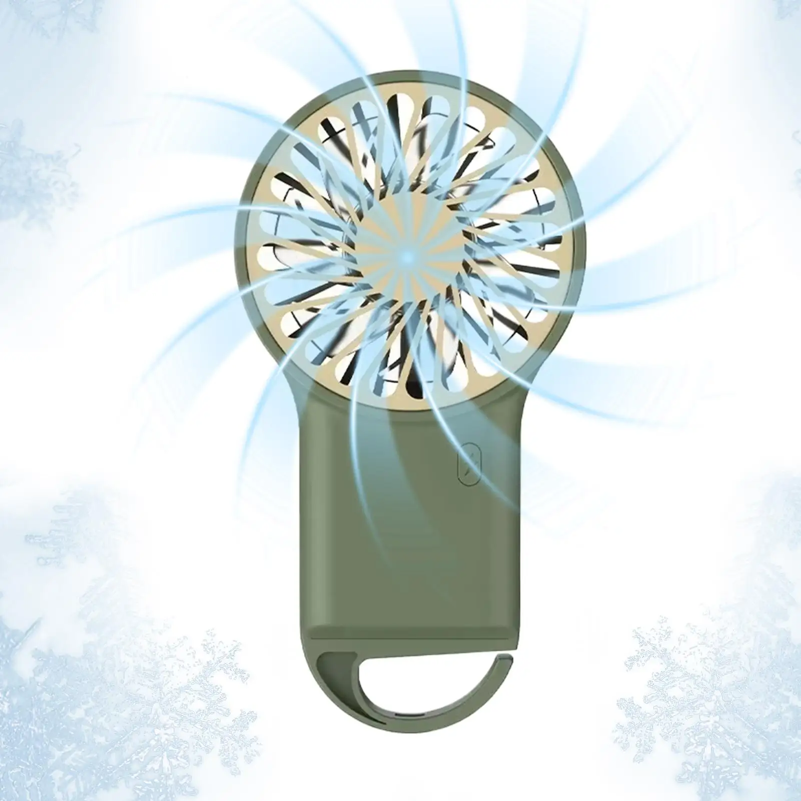 Handheld Mini Fan USB Rechargeable 3 Speeds Adjustable Cute Small Table Fan for Indoor Outdoor Home Office School Travel view 6