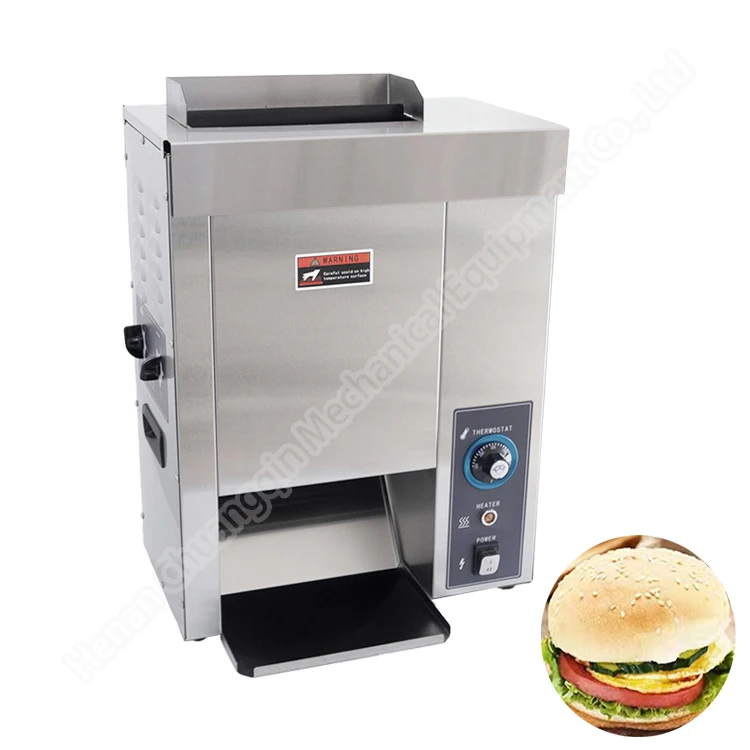 

Bun Toaster Hamburger Hamburger Breakfast Sandwich Maker Commercial Stainless Steel Double Layer Burger Grill Machine