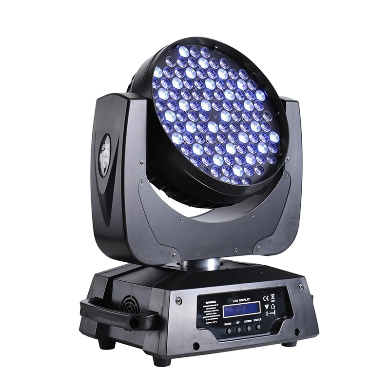 2 قطعة مع flycase led معدات ديسكو نادي المسرح dmx led ضوء متحرك برأس 108*3 واط led rgbw ضوء غسيل الرأس المتحرك