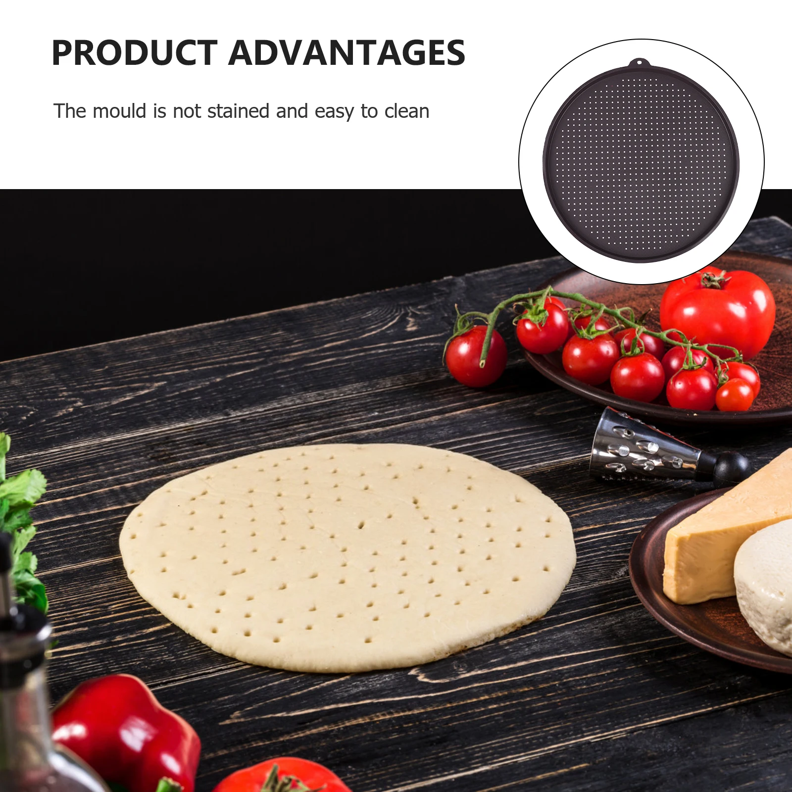 

1Pcs Silicone Baking Mat Round Non-Stick Heat Resistant Baking Pad for Cookie Pizza Mould Oven Bakeware Mat Non-Stick