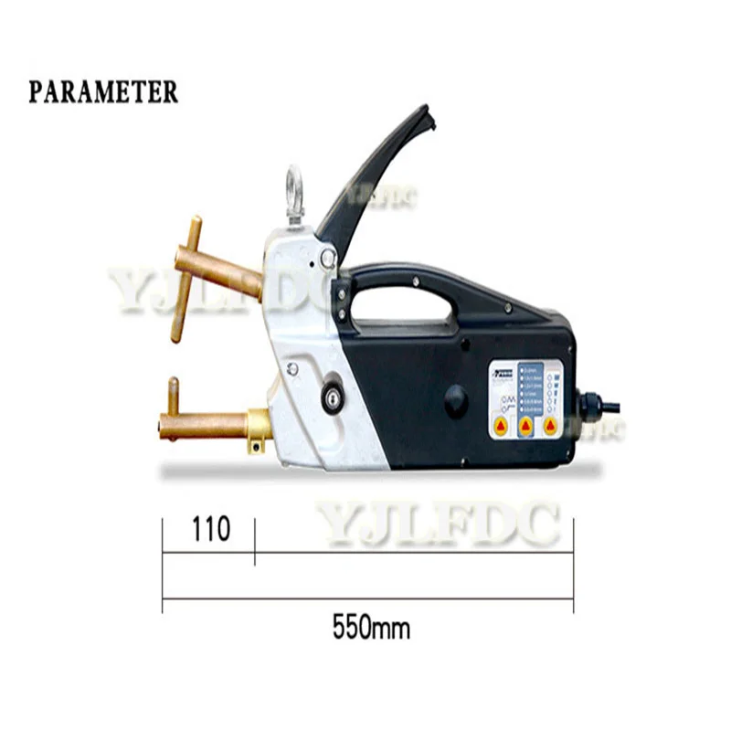 Double Side Spot Welder Portable Handheld Welding Tip Gun 2.0 +2.0mm Sheet Metal Repair Tool Electric Spot Welder 220V /110V