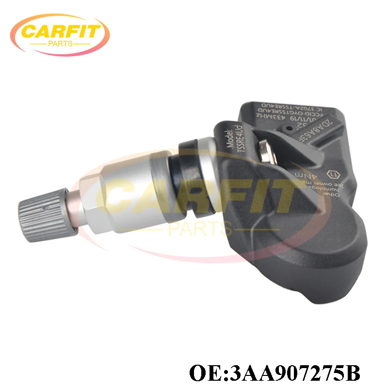 New OEM 3AA907275B 3AA907275 TPMS Tire Pressure Sensor 433MHZ For Volkswagen CC 11-17 Passat B6 10-15 Tiguan 12-21 Auto Parts