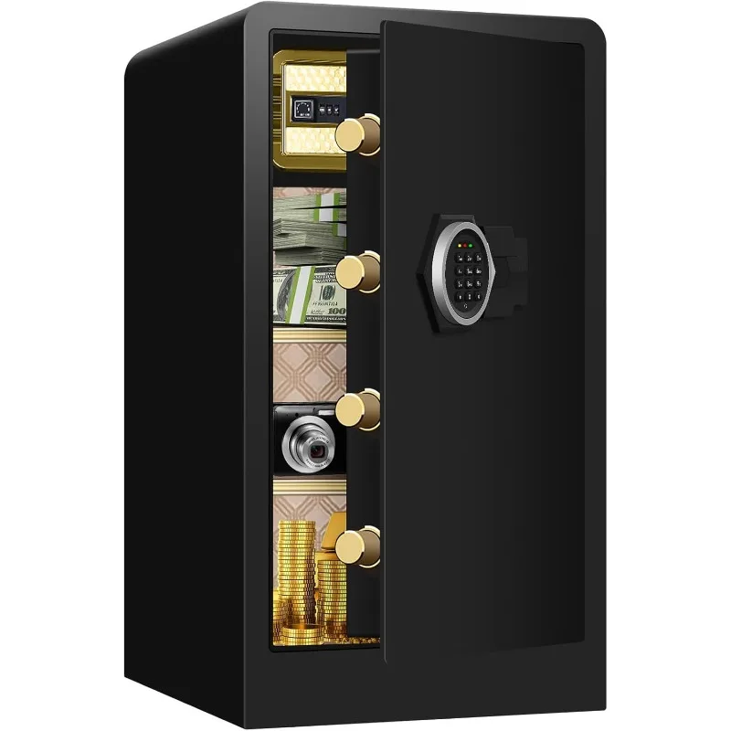 Feet Large Safes for Home Use Fire and Water proof, Digital Security Safe with Combination and Key,