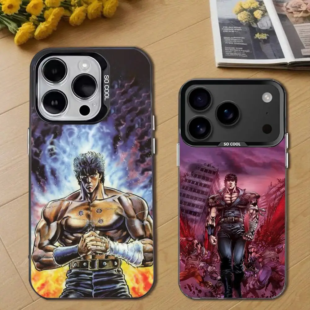 

H-Hokuto no Ken Phone Case For iPhone 17,16,15,14,13,12,11,Pro,Max,Plus,E,Air,Mini Black Tpu Cover