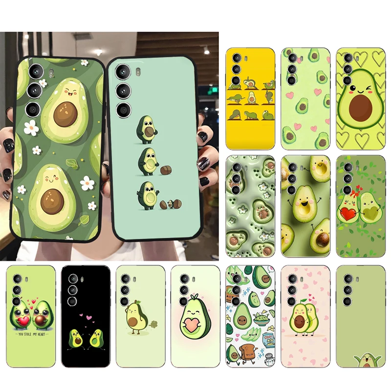 

Cartoon Avocado Phone Case For Motorola Edge 50 40 Pro 50 40 30 Ultra Neo Fusion Moto G Play G Stylus G Power G 5G