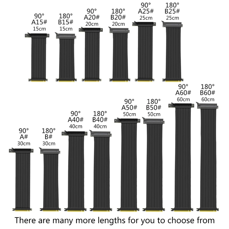 

PCIe 16X Graphics Card Extension Cable PCI-E for Express X16 Riser Card Adapter Extender PCI for Express Flexible Dropship