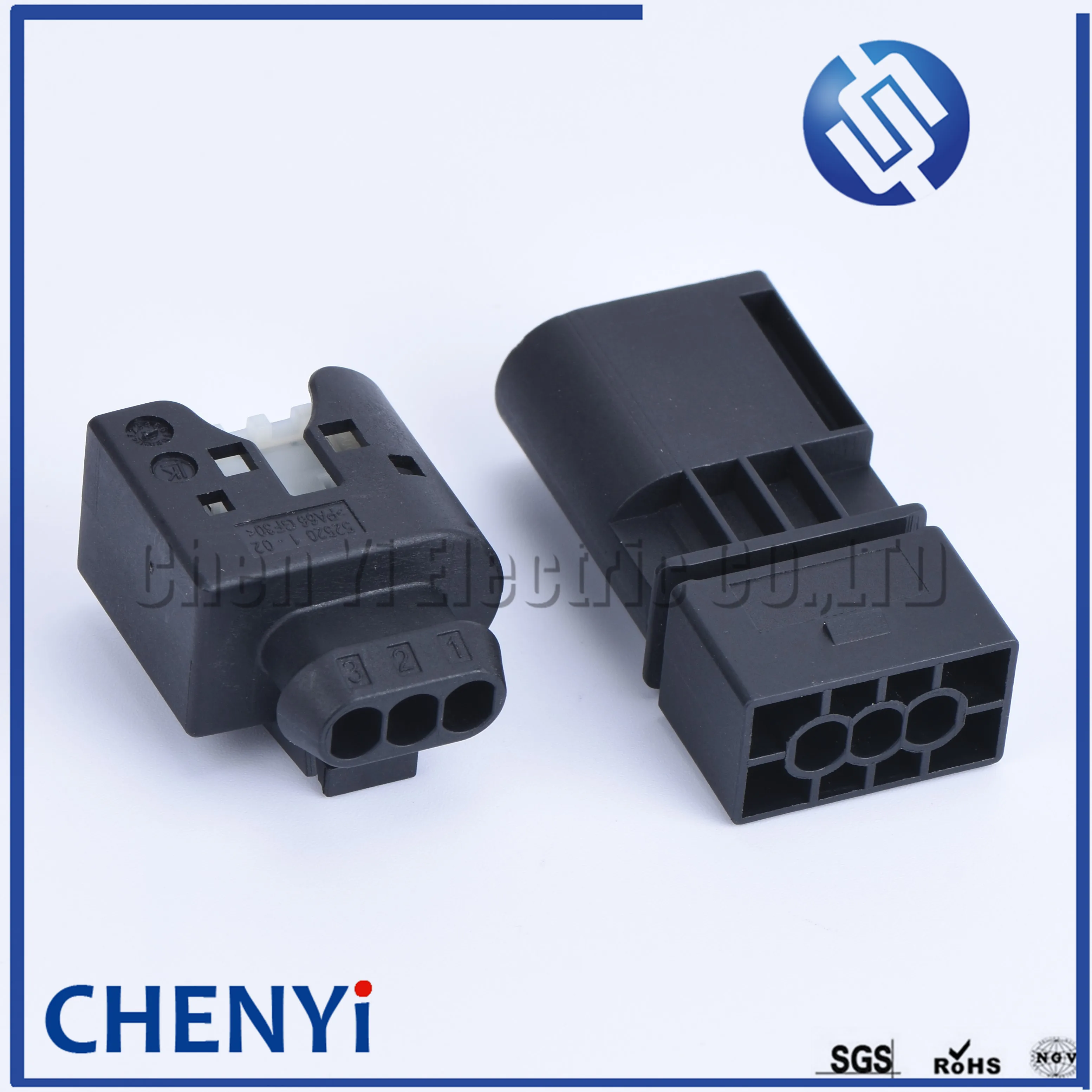 1 set 3 Pin male or female plug 09-4413-91 crankshaft sensor plug Injector Connector 50290971 1 433 919 09441392 22140492060