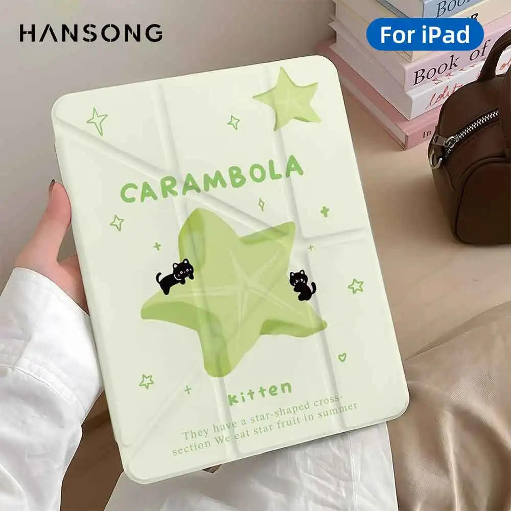 

Чехол-книжка для iPad 10-го и 11-го поколений A16, iPad Air M4 11, M2, M3, Air 4/5-го поколений 10.9 (2018-2022), Pro 11 с отсеком для стилуса