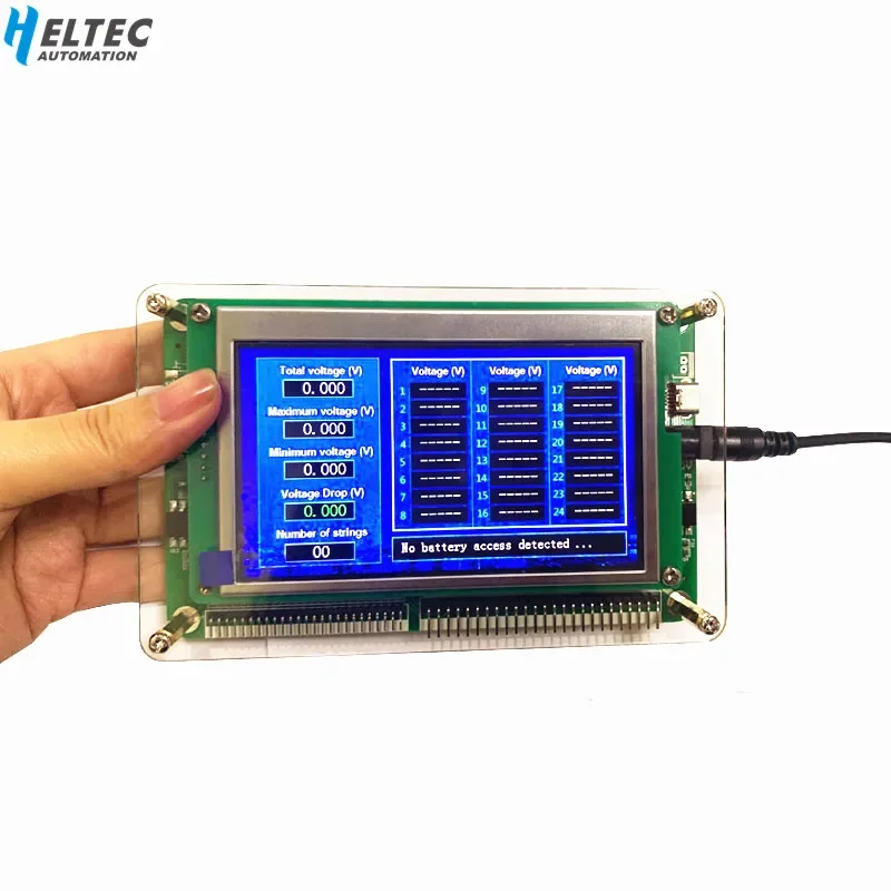 LCD 1S-24S Lithium 18650 Battery Pack Single Cell Voltage Tester Measuring Identify String Number LiFePo4 Li-Ion Battery Tester