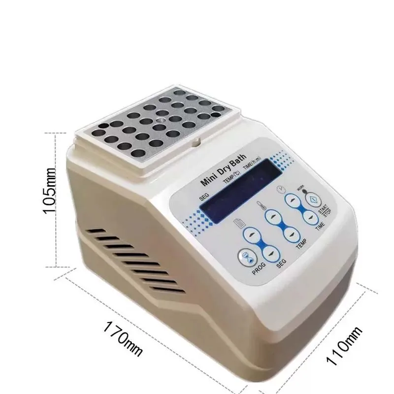 Portable Thermostatic Mini Dry Bath Digital Dry Metal Bath Incubator  for Laboratory Constant Temperature Shaking Metal Bath