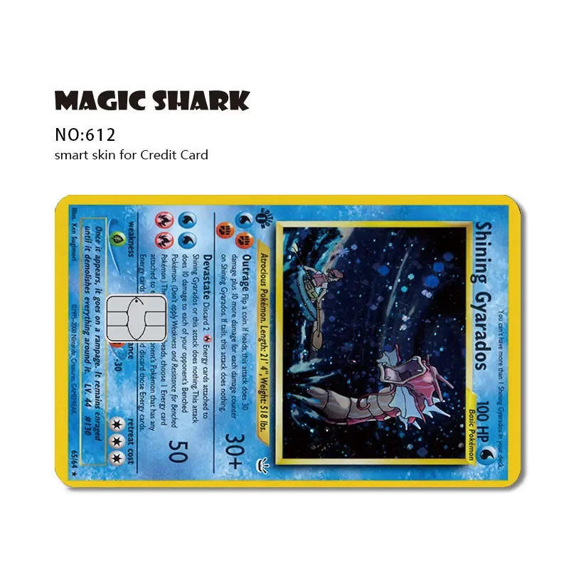 2026 Neue Charizard Blastoise Bulbasaur Eevee Metwo Aufkleber-Folie Skin-Cover für Kredit- und Debitkarten
